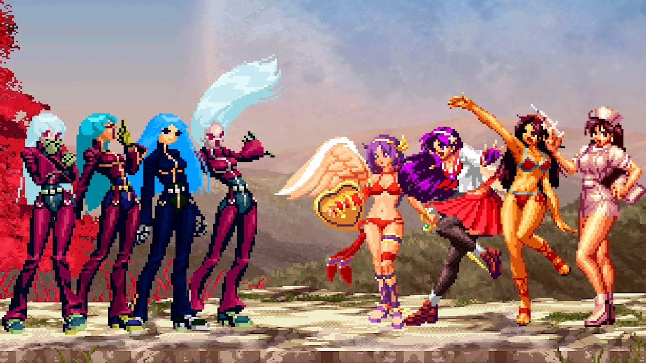 [KOF Mugen] Kula Diamond Team vs Athena Asamiya Team