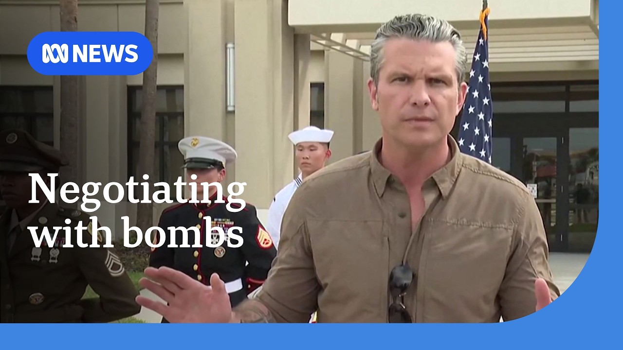 Pete Hegseth says US will bomb Iran as negotiation tactic | ABC NEWS