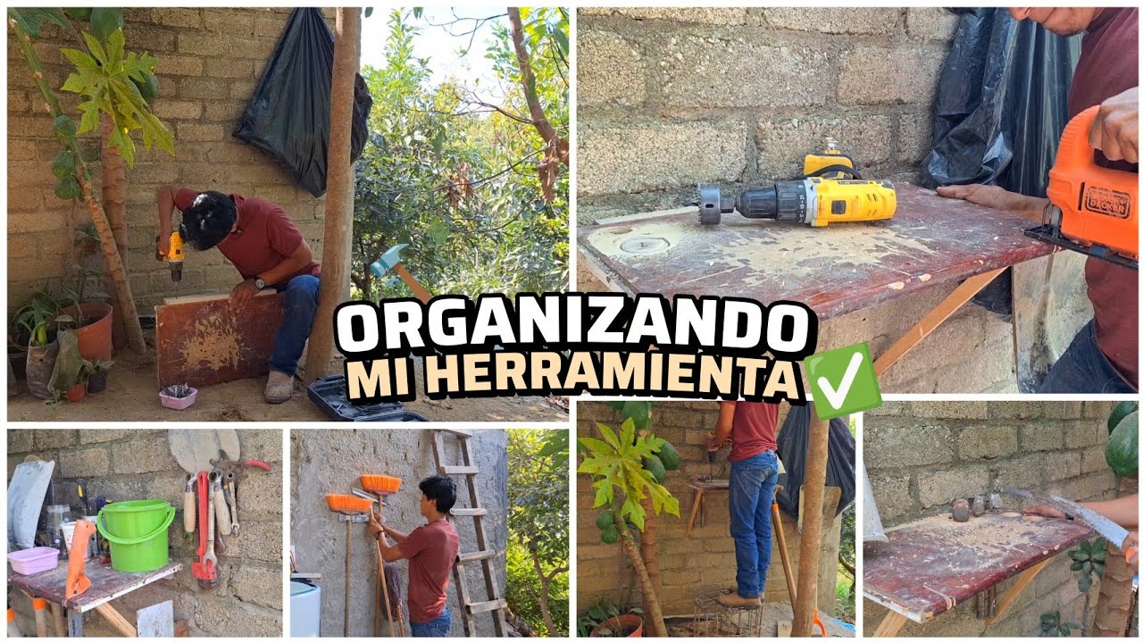 PUSE REPISAS para ORGANIZAR mi HERRAMIENTA 🔨  y Liberar Espacio ✅️