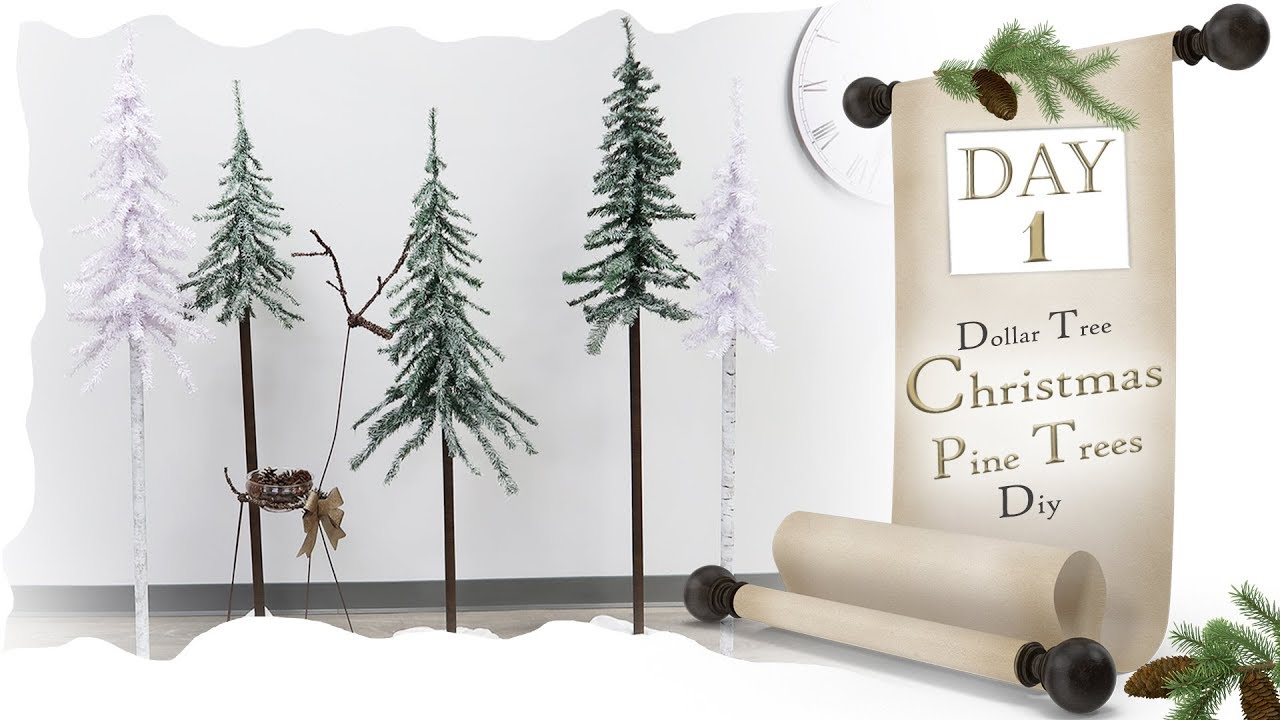 Pine Tree  5 ft DIY / Day 1 /  Dollar Tree Christmas DIY / Christmas Prop