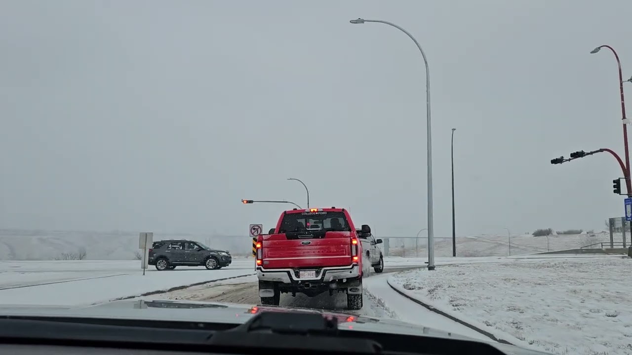 Crazy weather in Lethbridge county Alberta. 