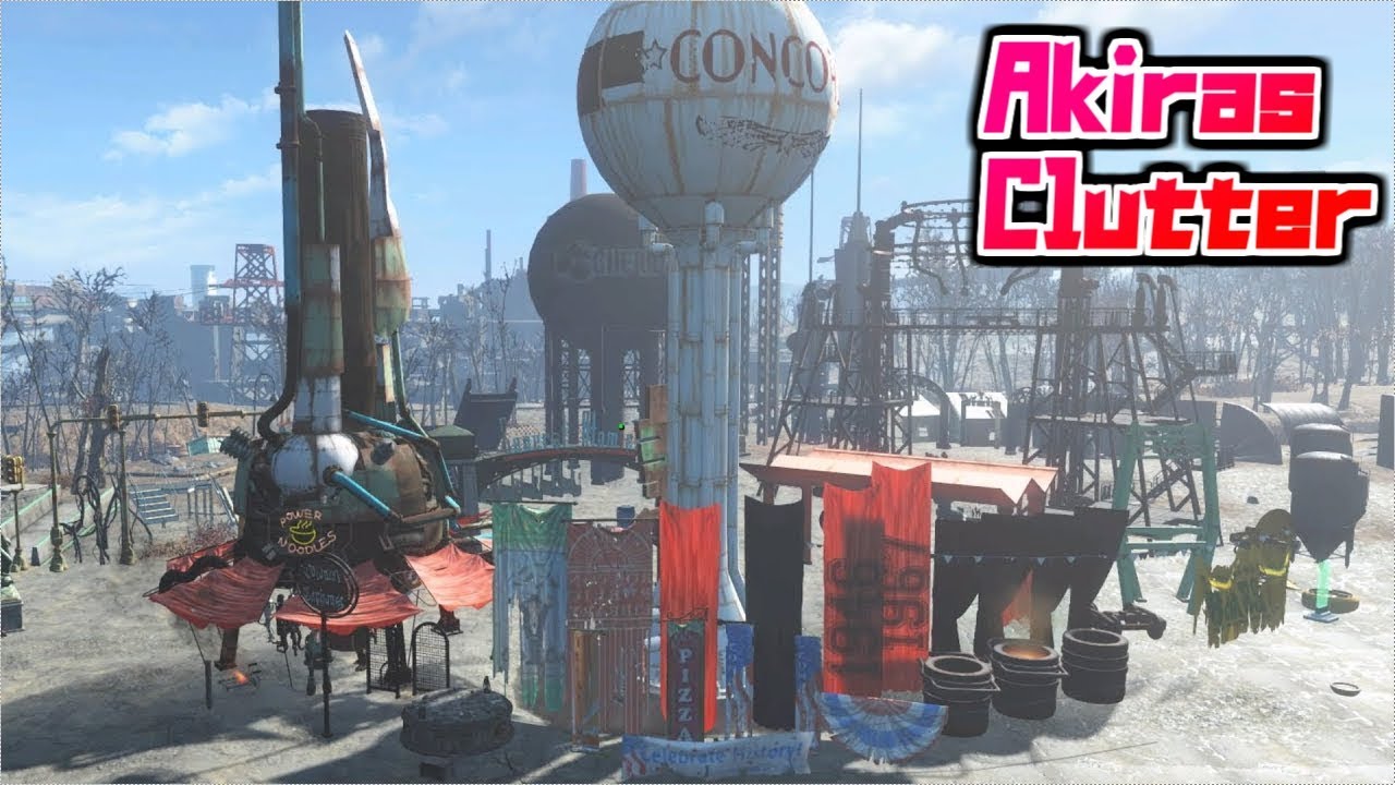 [PS4版fallout4]フォールアウト4　Mod　Akiras Clutter （Live配信）