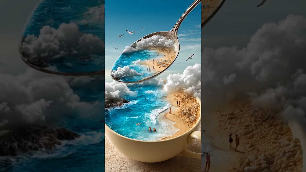 AI Pop! | Fleeting Miracles in a Teaspoon 🌊🥄✨ #AIPop #Shorts