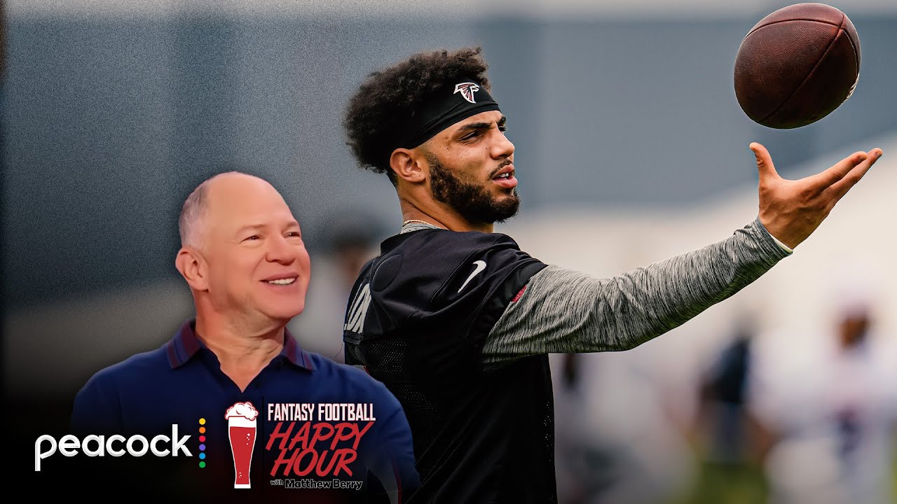 Breakouts + Busts: Drake London, Harrison Jr., Barkley | Fantasy Football Happy Hour (FULL SHOW)