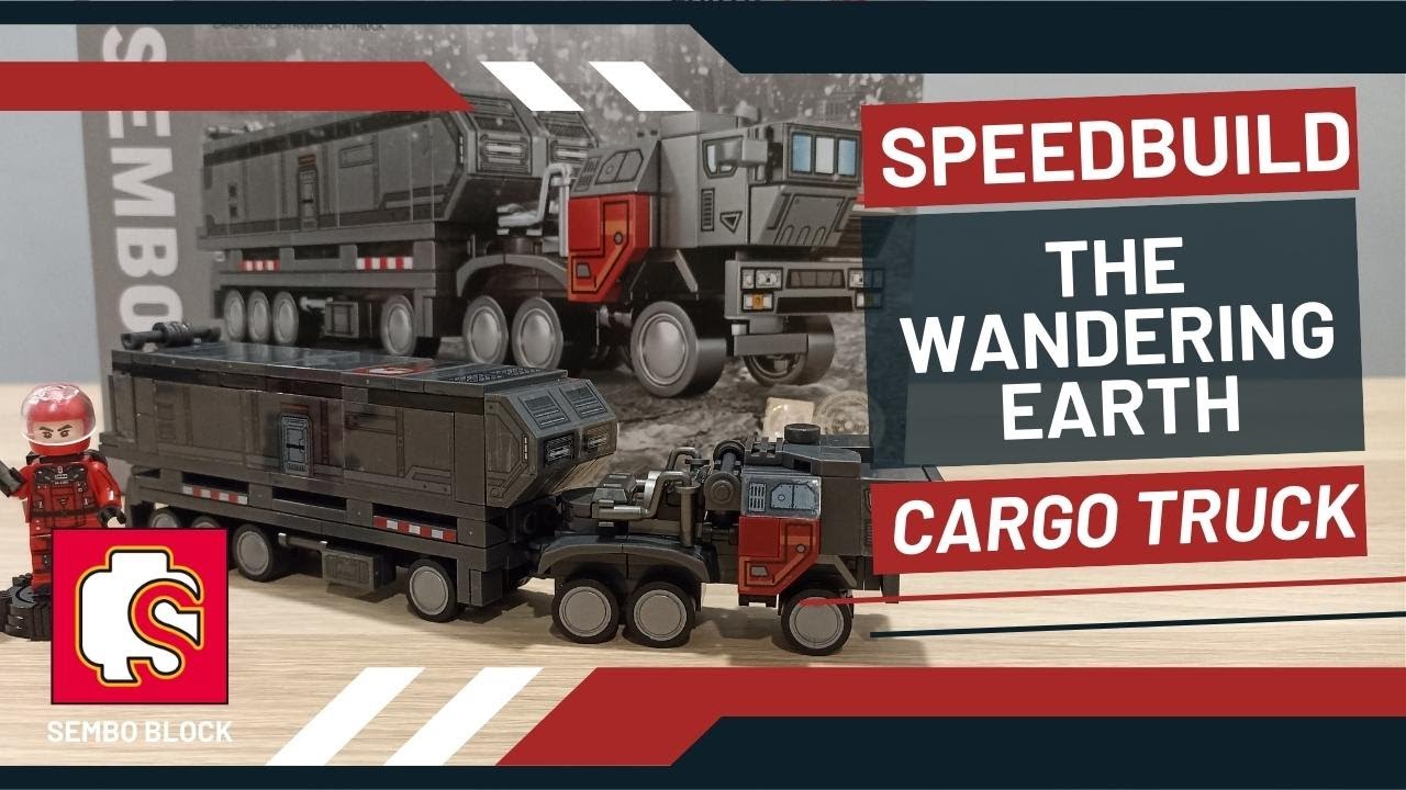 SEMBO BLOCK SPEED BUILD & UNBOXING CARGO TRUCK FROM THE WANDERING EARTH