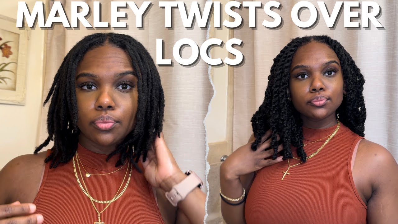 It's protective style season so I did Marley twists over my locs...for the FIRST TIME!!