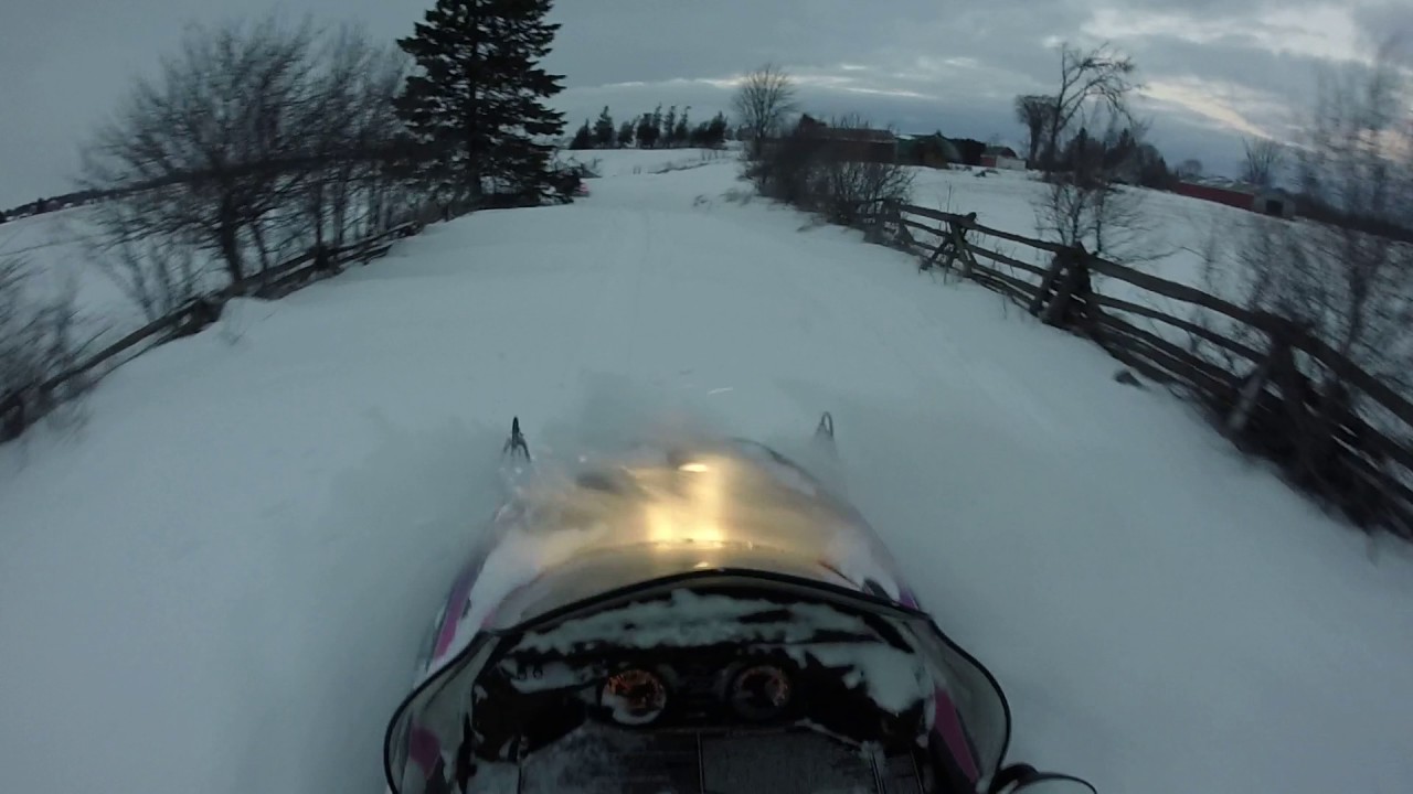 1995 Polaris indy 500 efi. The ride home hitting big drifts and jumps