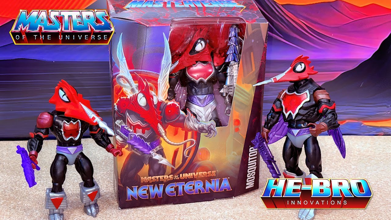 What can we do with Mosquitor ???? Masters of the Universe Masterverse New Eternia #heman #shera