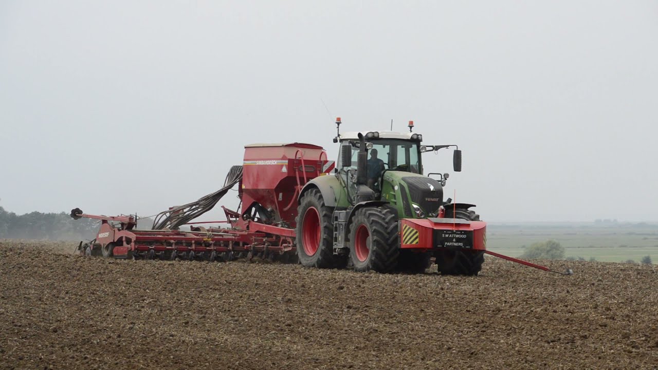 Fendt 828 & 8m Horsch Pronto Seed Drilling