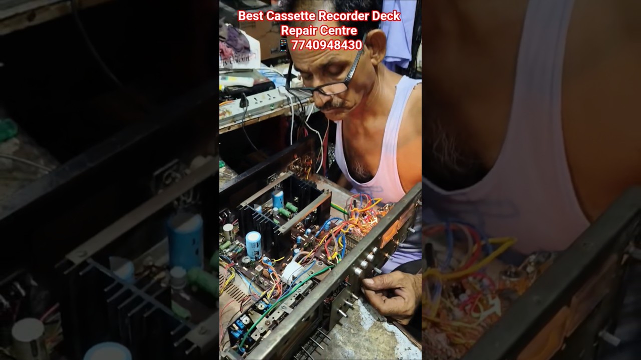 Repair Cassette Recorder Deck Service Centre #cassette #recorder #deck #repair #center #music #old