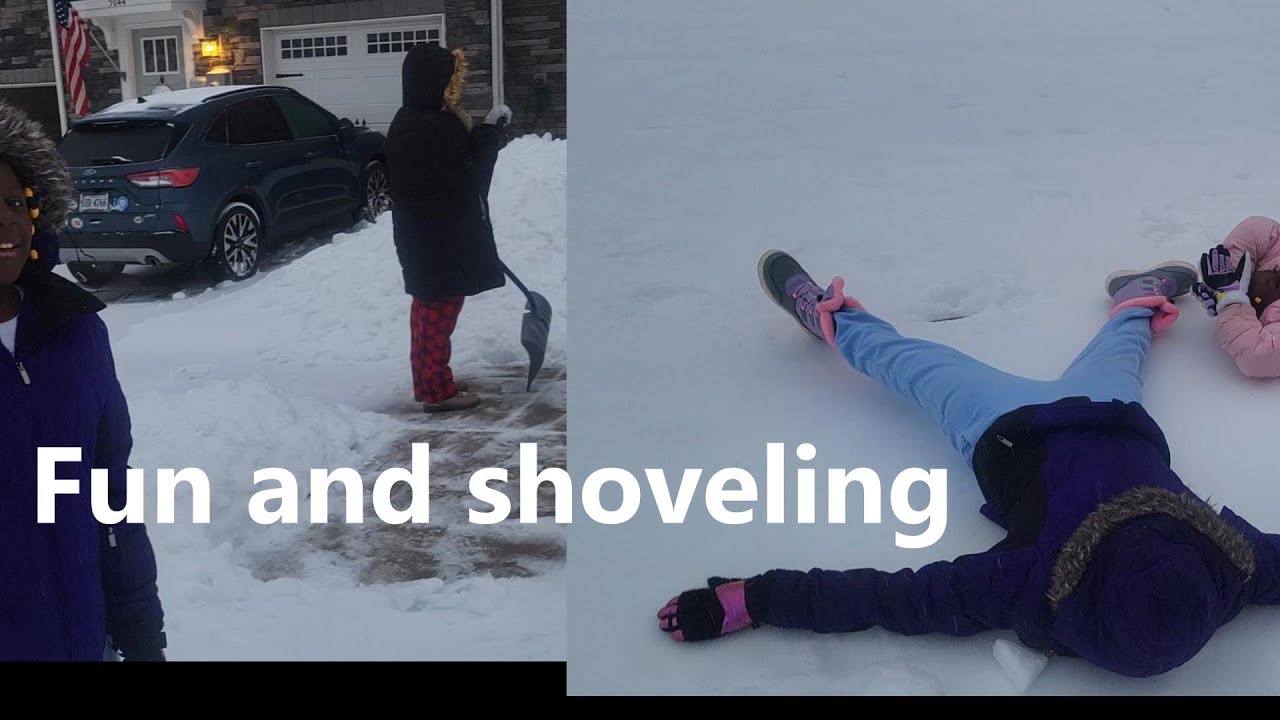 Historic snow falls! Shoveling and fun!!