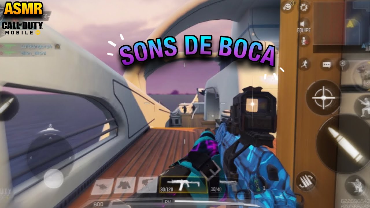 ASMR JOGANDO COD MOBILE 🔥SONS DE BOCA 👄💦