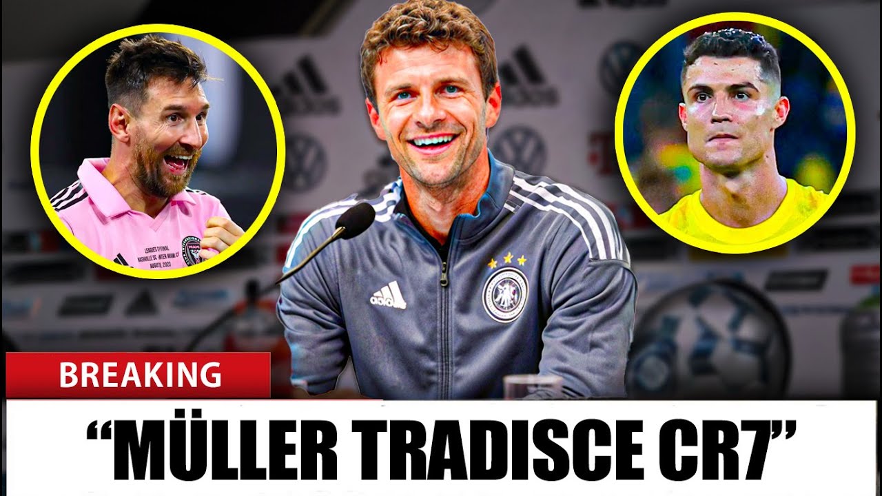 Thomas Müller TRADISCE Cristiano Ronaldo per Lionel Messi