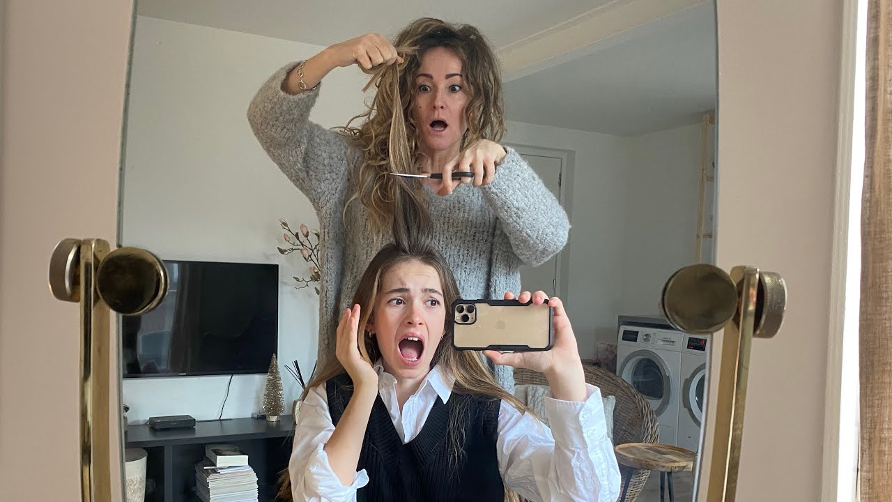 Oh Nee!!! Mijn moeder knipt al mijn haar af!😱 Komt dit wel goed? #weekendvlog
