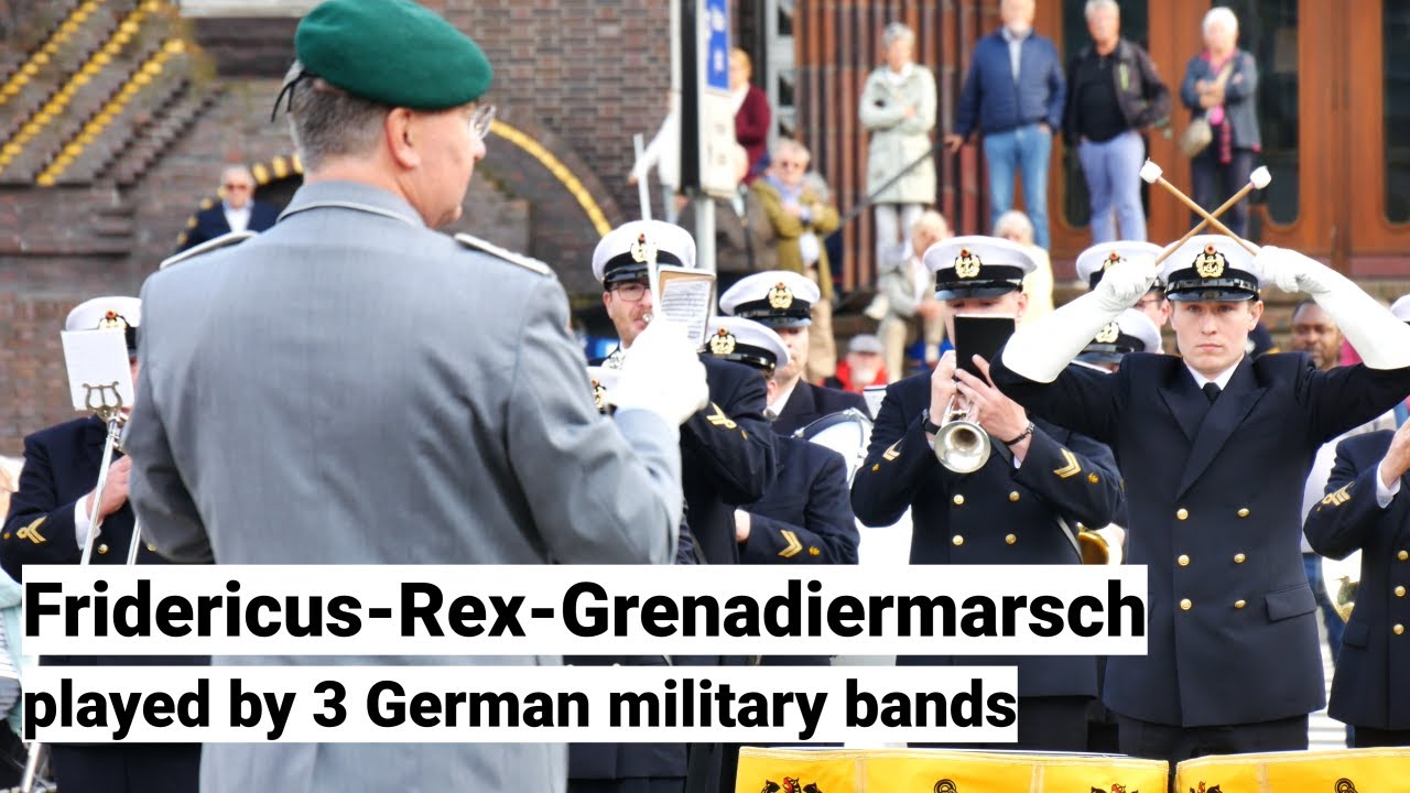 Fridericus-Rex-Grenadiermarsch -live von drei Bundeswehr Musikkorps - Militärmusik in Perfektion