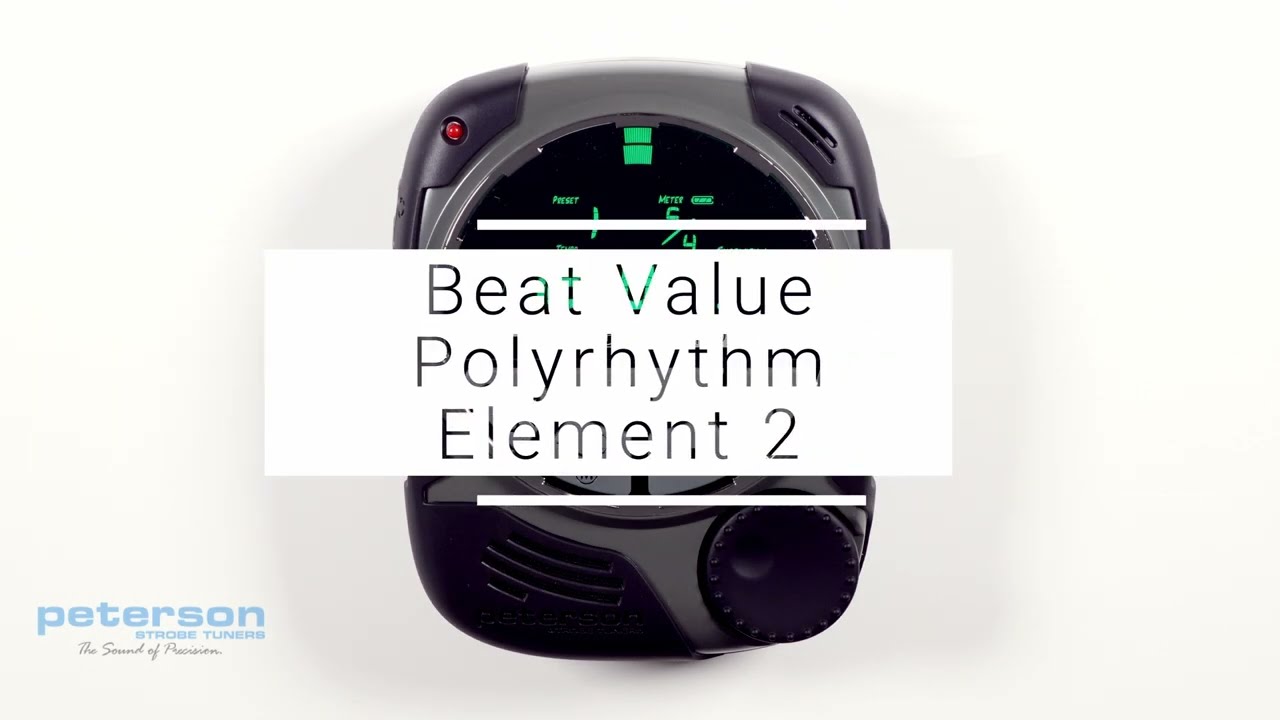 StroboPLUS HDC Metronome Video Instructional Manual - 5 Beat Value / Polyrhythm Element 2