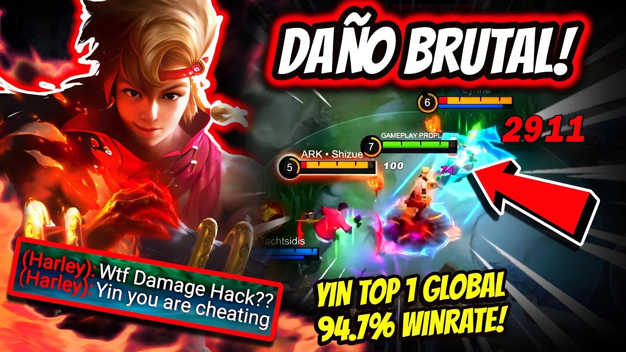 ¡NO NECESITA SU ULTIMATE PARA MATAR! YIN TOP 1 GLOBAL 94.7% WINRATE! | MOBILE LEGENDS