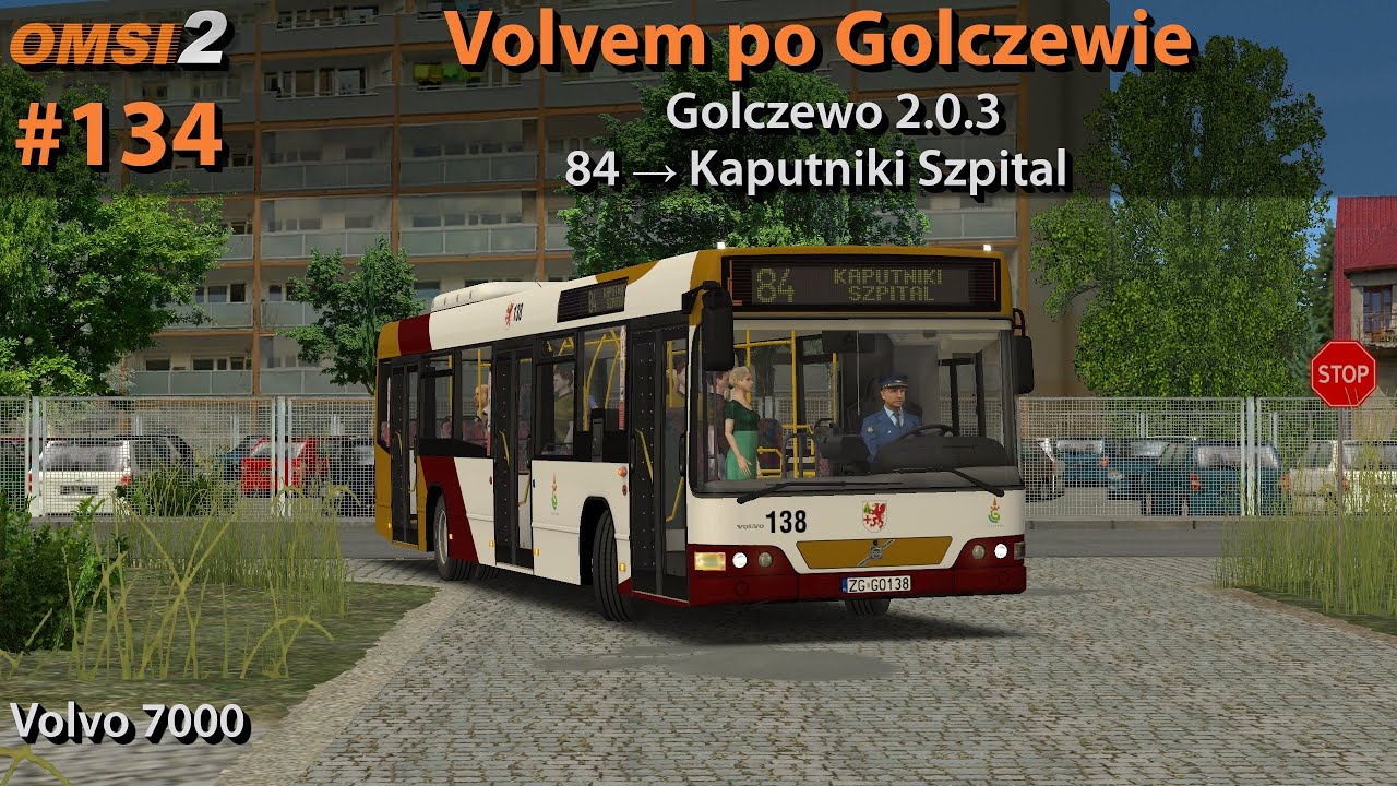 OMSI 2 #134: Volvem po Golczewie | Golczewo 2.0.3 - Linia 84 | Volvo 7000 [138]