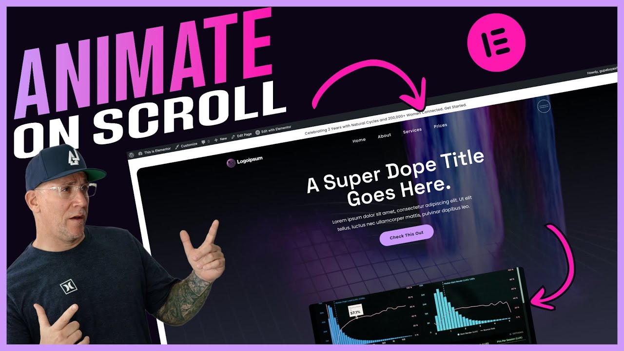 On Scroll Animated Banners With Elementor (No Code Needed!)