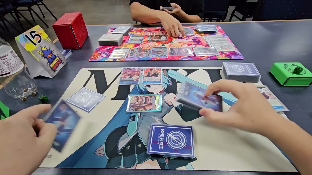 [OP17] One Piece TCG Locals POV Gameplay OP17 Rocks V.S OP17 Luffy 