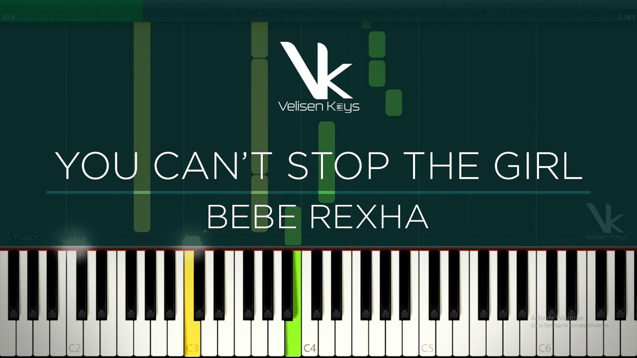 You Can't Stop The Girl - Bebe Rexha - Piano Tutorial by Velisen Keys