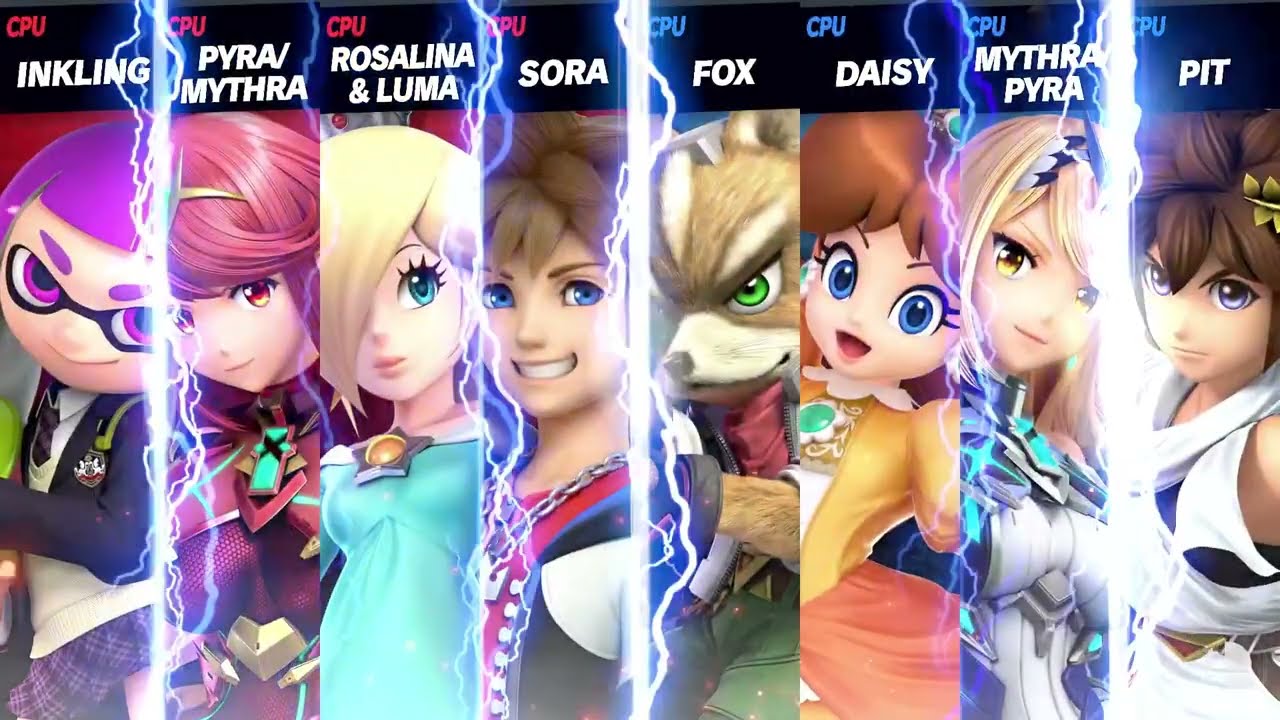 Super Smash Bros. Ultimate - Battle #3231 Team Purple Inkling VS Team Fox