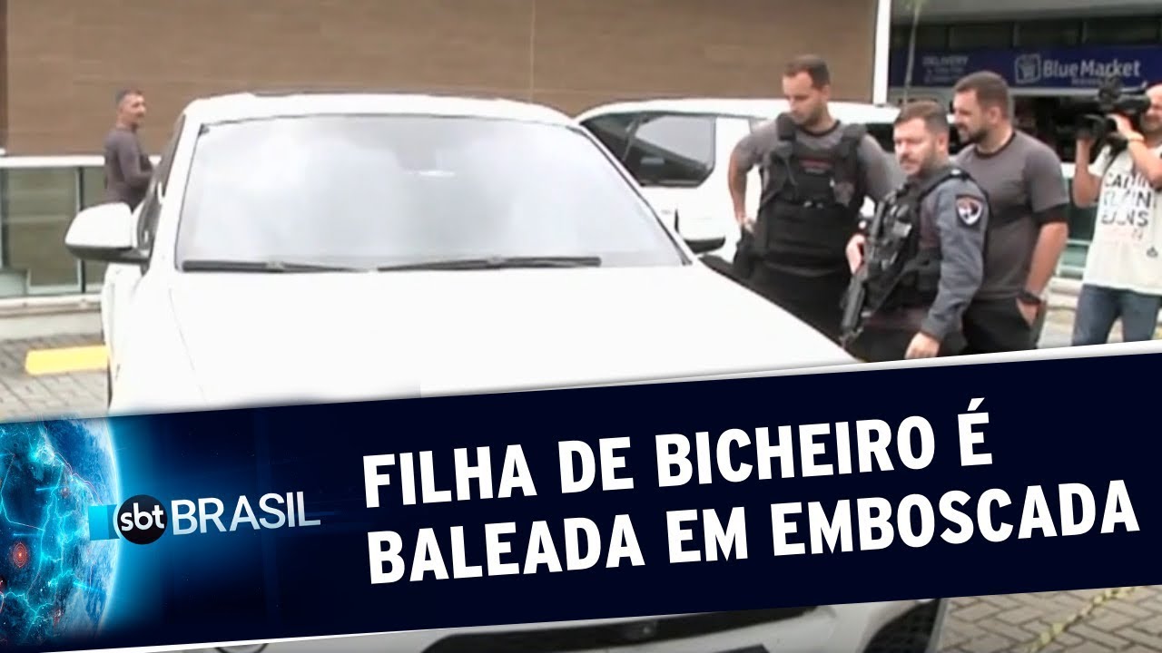 Filha de bicheiro é baleada em emboscada no Rio de Janeiro | SBT Brasil (08/10/19)