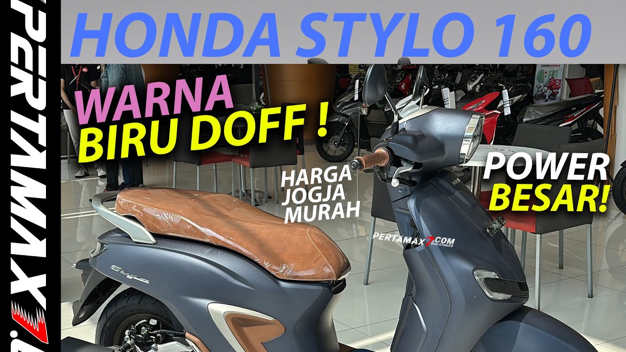 REVIEW Honda Stylo 160 ABS Warna Biru Doff Terbaru 2025 Harga Jogja Murah Royal Matte Blue #stylo160