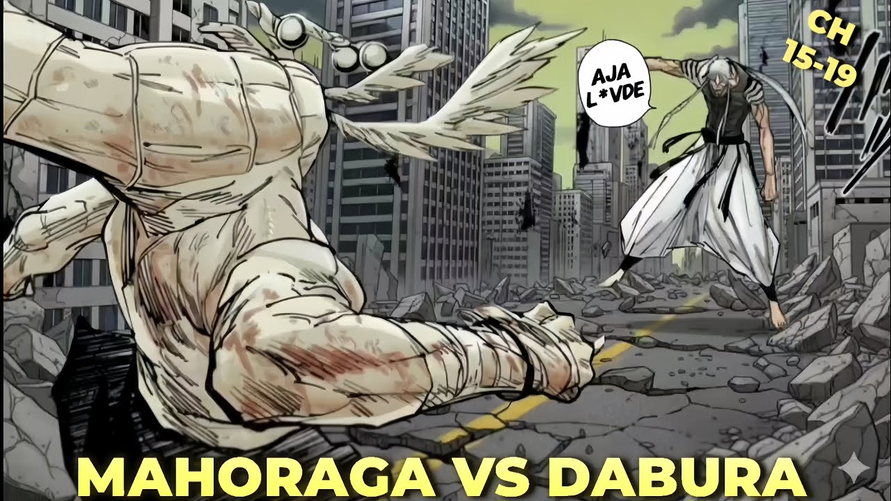 MAHORAGA VS DABURA full fight explained in Hindi | jjk modulo manga