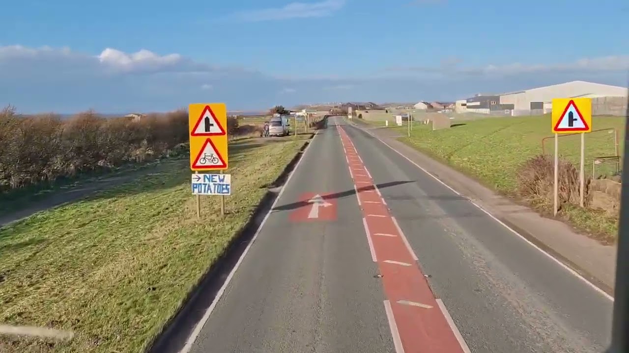 WEST CUMBRIA BUS RIDE NORTHSIDE ROUNDABOUT (WORKINGTON) TO SOLWAY IND EST (MARYPORT) ON 14.3.26