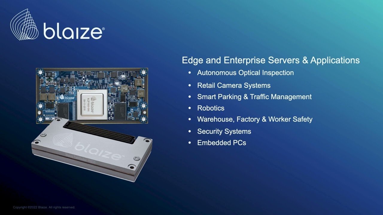 2022 Edge AI and Vision Product of the Year Award Winner Video: Blaize (Edge AI Processors)