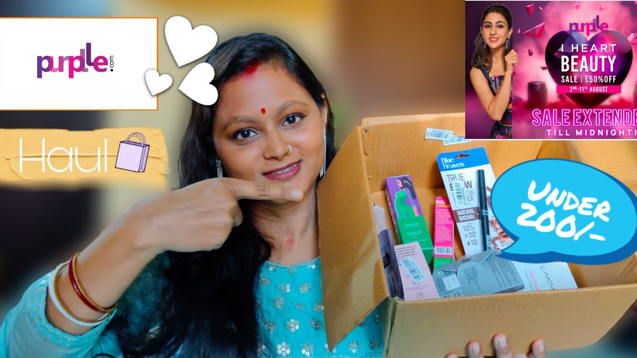 I Heart Beauty Sale 😍/ Purple Haul✨/ Under 200/-/