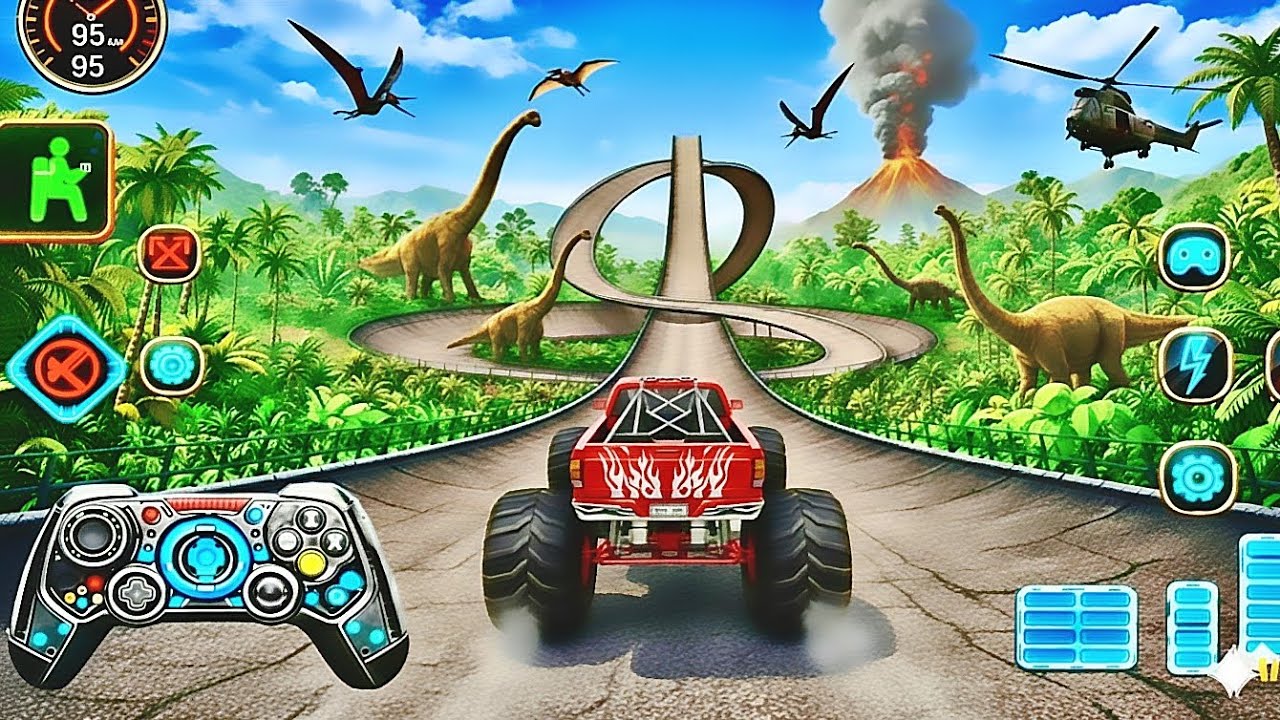 Monster Truck Mega Ramp Max Racing 🚛 | Extreme GT Speed & Ultimate Impossible Challenge 