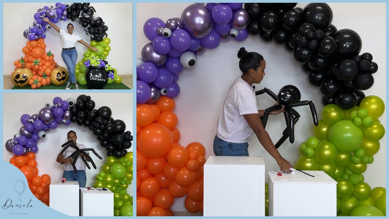 🕷RAGNO FATTO CON I PALLONCINI🕷 - HOW TO MAKE A BALLOON SPIDER. 🎃 Hallowen 3/4