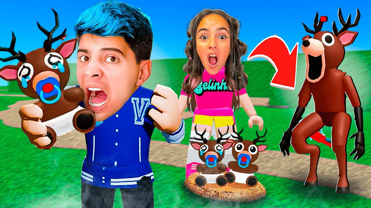 ROUBAMOS TODOS OS BEBÊS CERVOS do 99 NOITES NA FLORESTA (Roblox)
