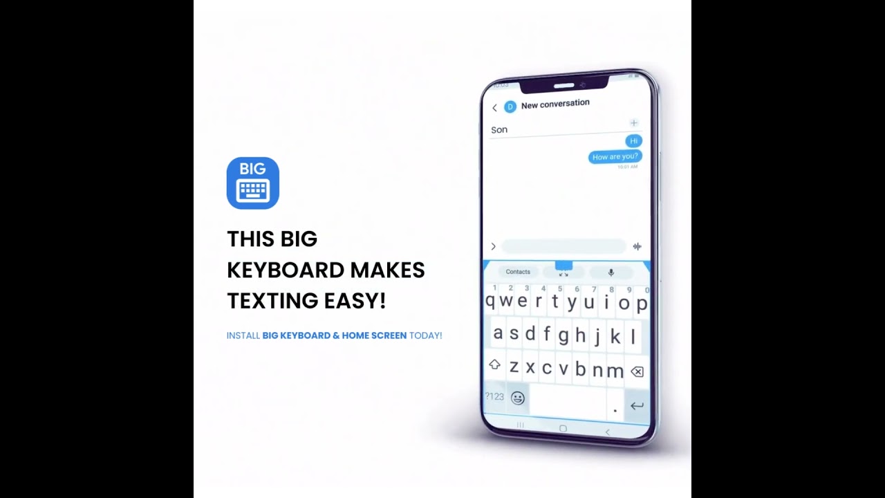 THIS BIG KEYBOARD MAKES TEXTING EASY!,0629, new, square