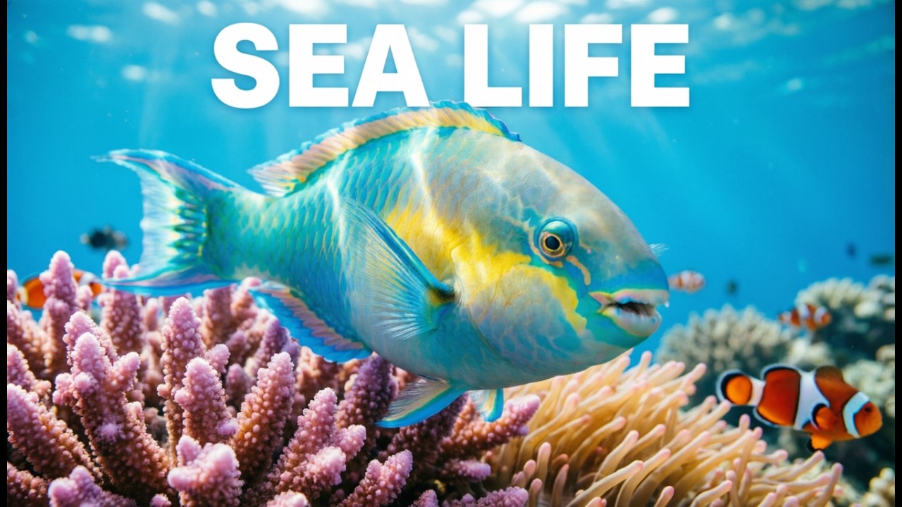 Sea Life 8K HDR  ---- Relaxing Ocean Video for Stress Relief 🐢
