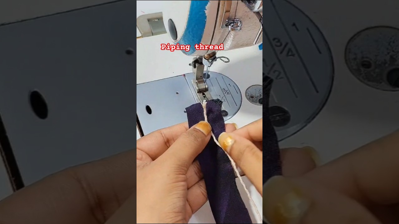 Piping Thread trick #fashion #piping #sewing #diy #pipingtechniques #shortsfeed#shorts #ytshorts#diy