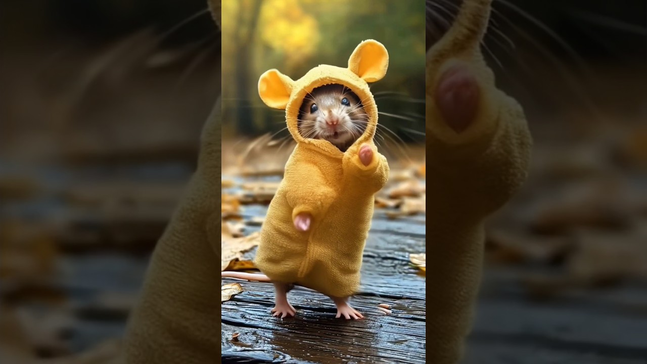 Mouse Cute Dance 🐭😂 #mouse #cute #dance #animaldance #petdance