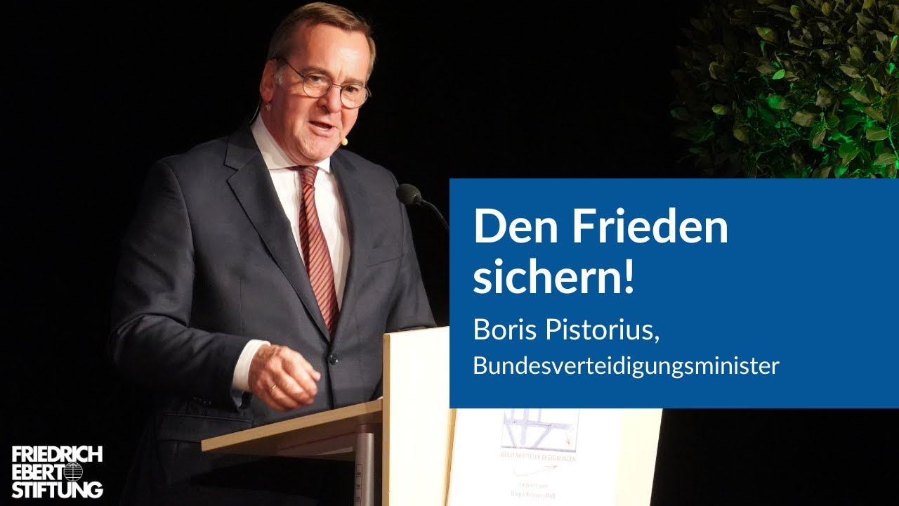 Boris Pistorius | Den Frieden sichern | Wolfenbütteler Begegnungen