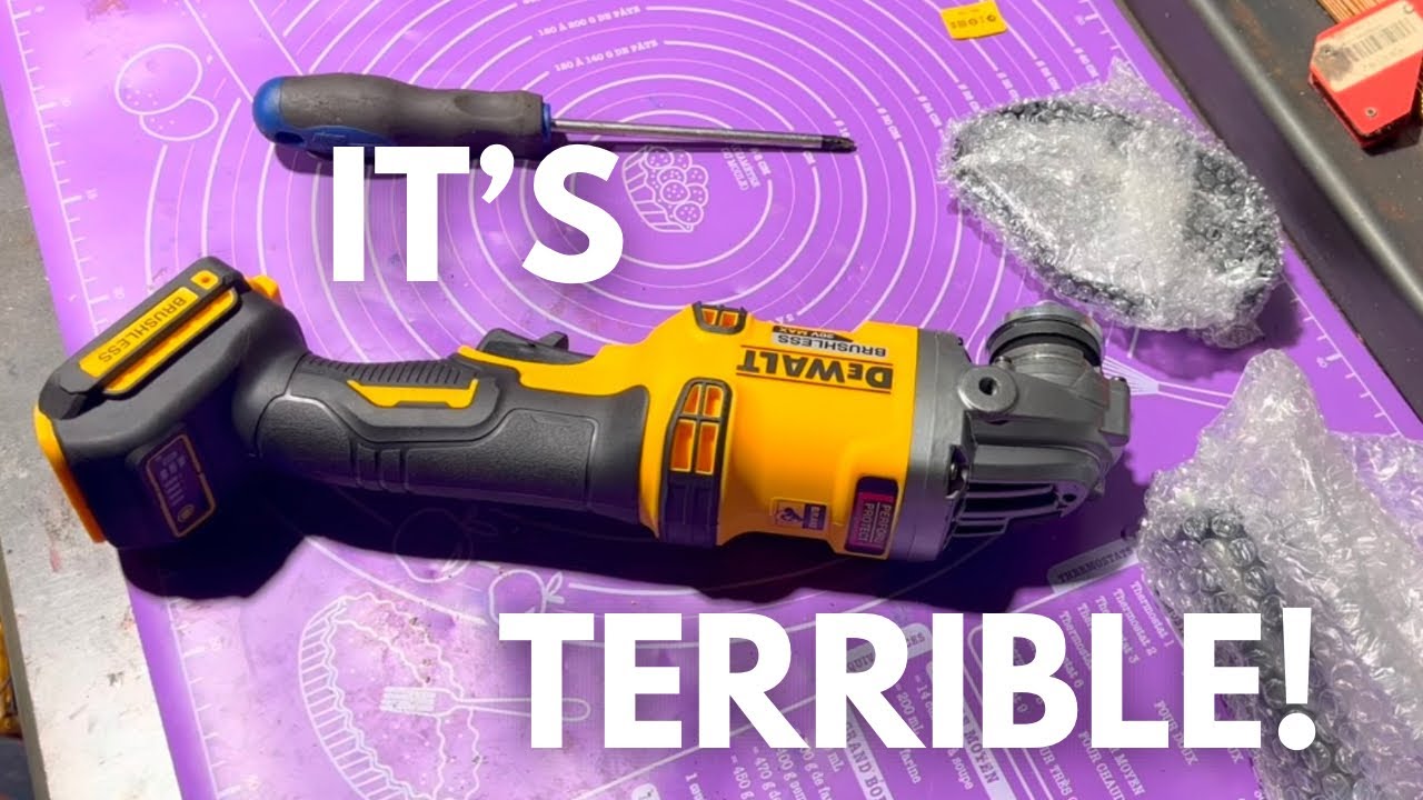 Поддельная угловая шлифовальная машина низкого качества DeWalt DCG414 18 В, разборка + обзор