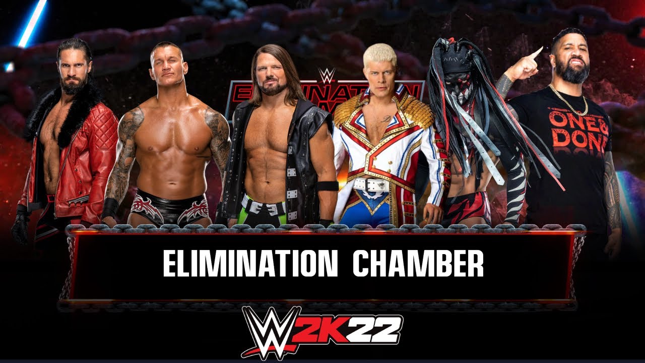 6-Man Elimination Chamber Match Full Gameplay | Light Heavyweights + Cruiserweights | WWE 2K22 | 4K