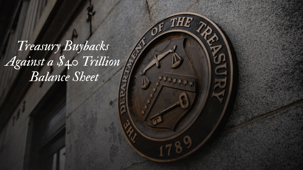 Treasury Buybacks  Against a $40 Trillion  Balance Sheet