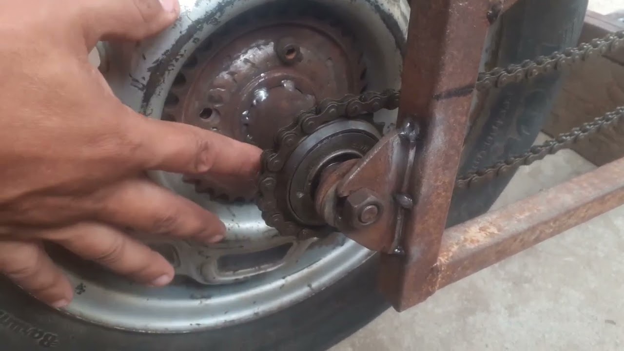 dicas de como fazer eixo de traçao transmissao  pra bike chopper pedalar bem catraca coroa corrente