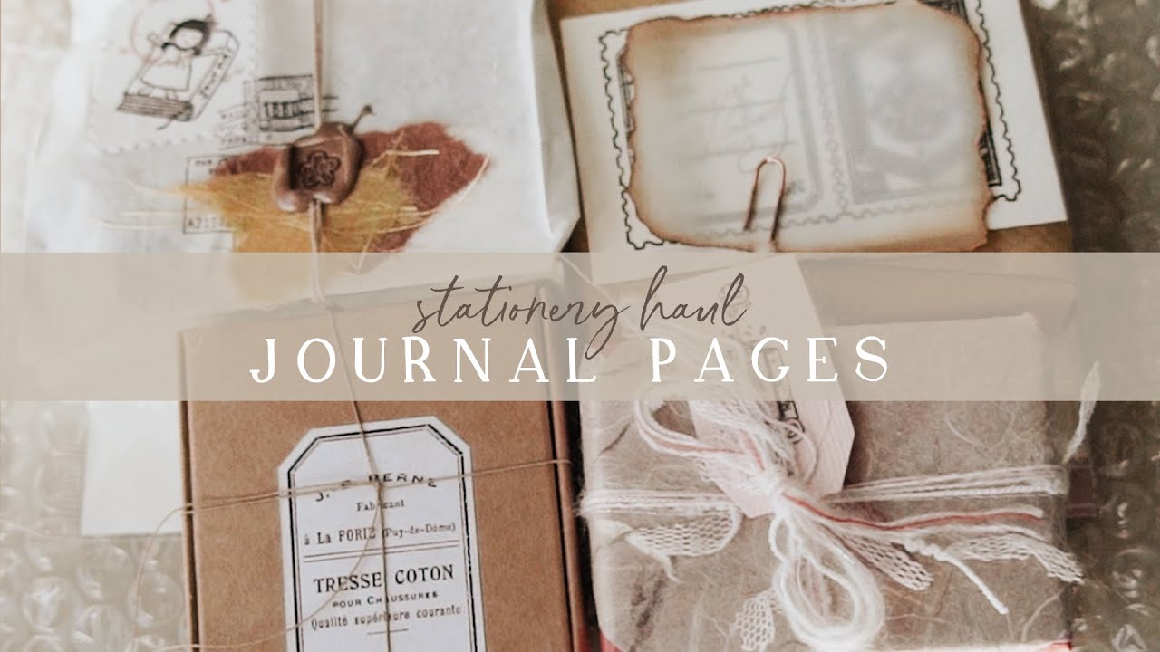 Journal Pages  Stationery Haul & Journal with Me