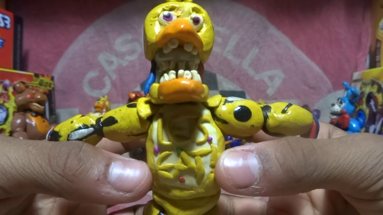 моя коллекция фигурок FNAF из пластилина 2ч