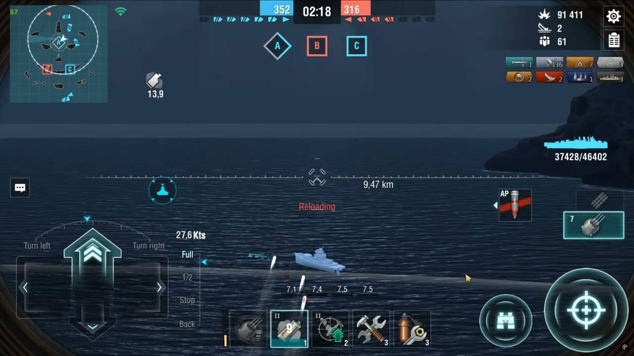 World of Warships Blitz New T10 Tech Tree Commonwealth Cruiser Cerberus  131k 4 Kills