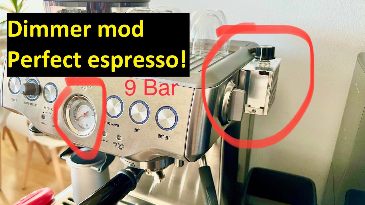 Best Dimmer Mod! Full Pressure Control 0-14 Bar! Sage Breville Barista Express