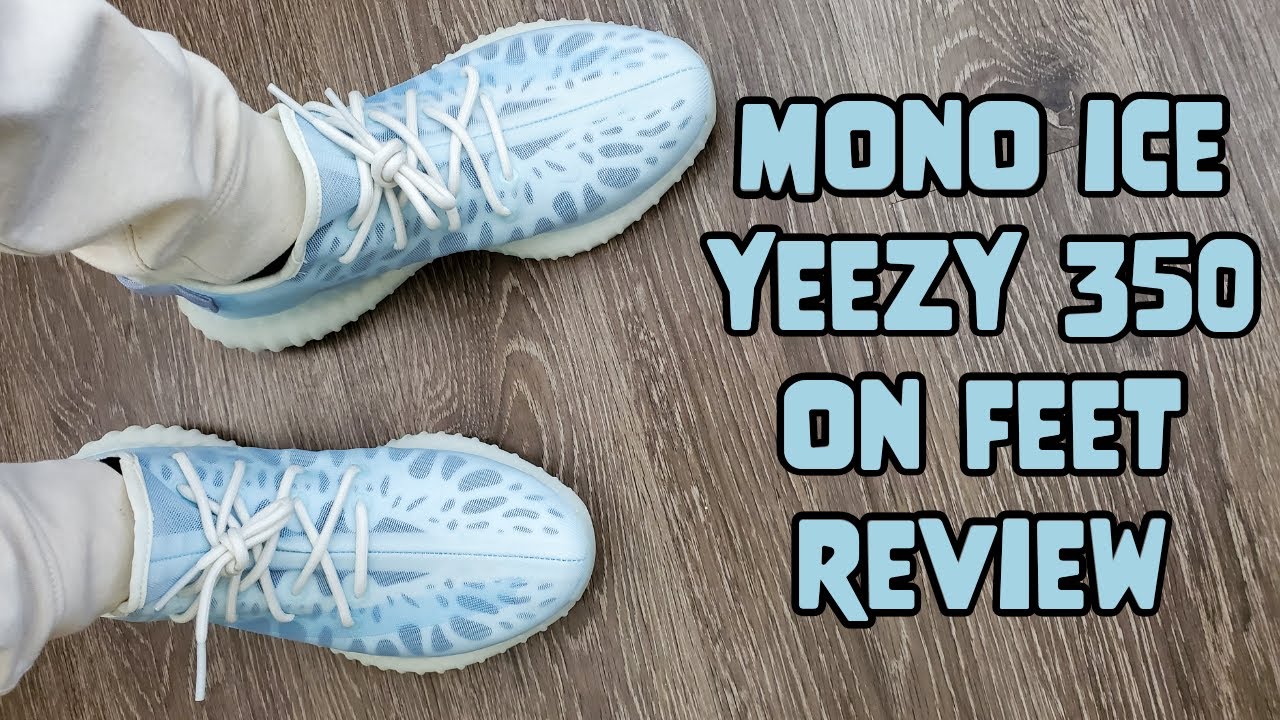 Adidas Yeezy Boost 350 v2 Mono Ice On Feet Review (GW2869)