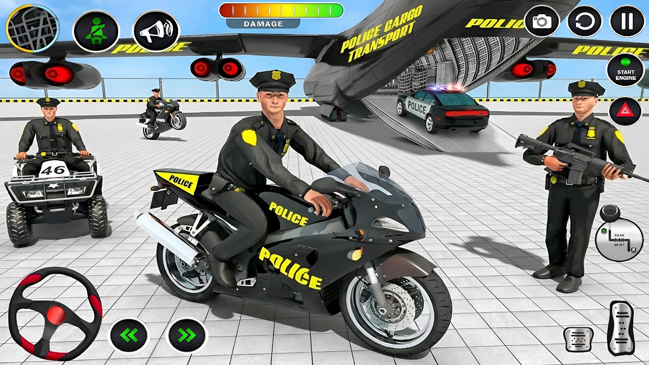 Police Car Chase Simulator 3D Game - Real Cop Cars Driving Simulator 2025 - Android GamePlay